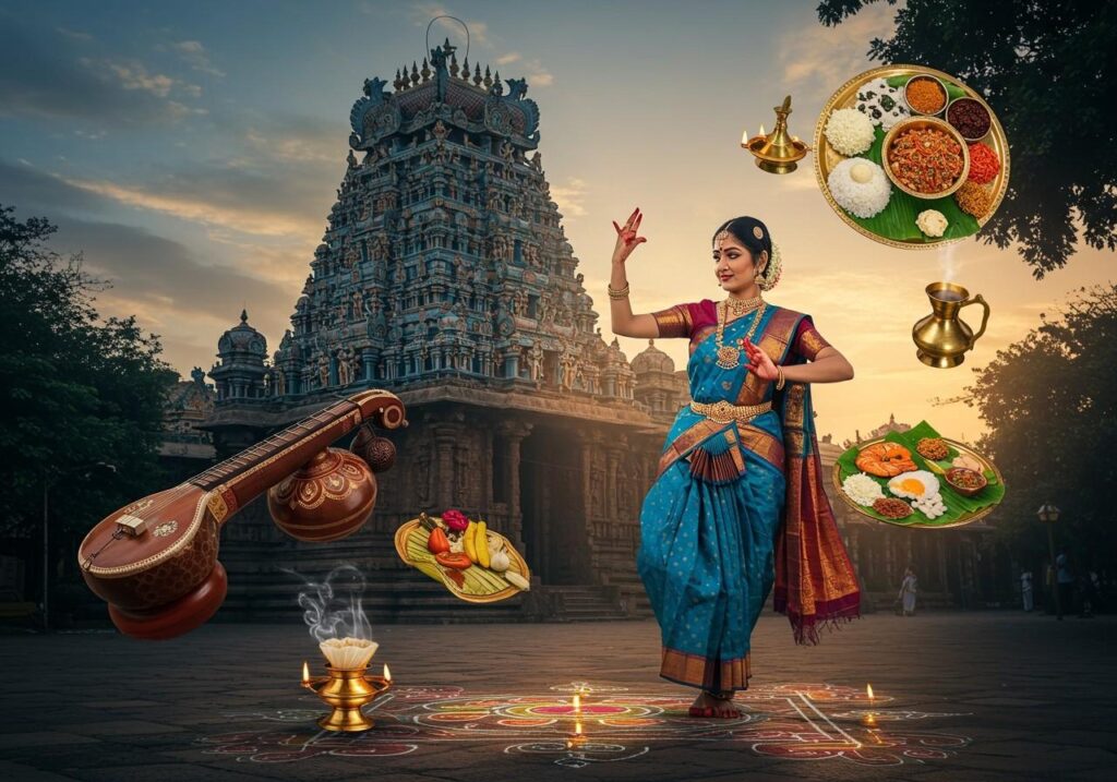 Blend of South Indian Traditions and Modernity